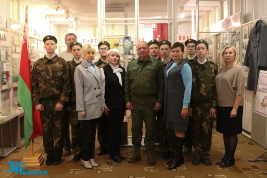 В СШ №5 г. Мосты состоялось открытие военно-патриотической группы